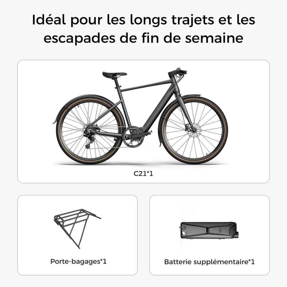Fiido C21 E-Gravel & Vélo électrique Urbain